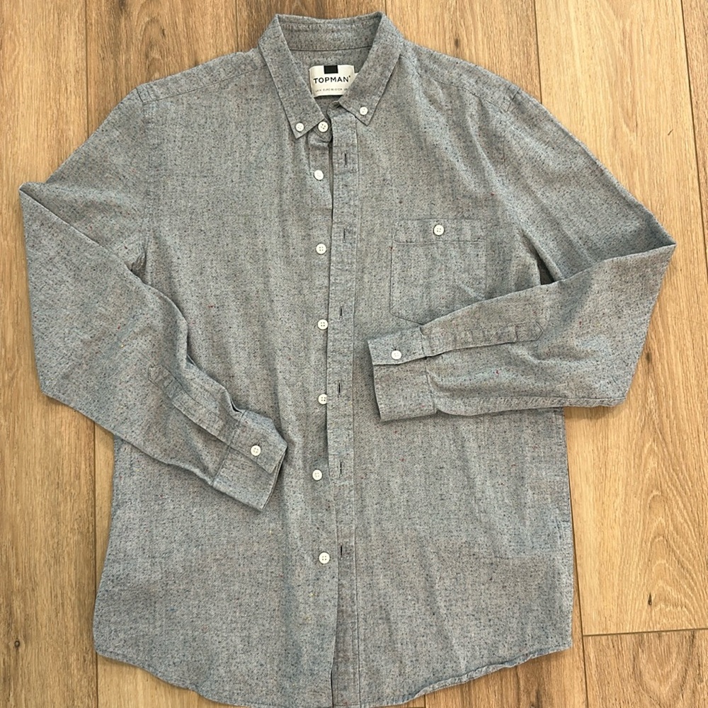TOPMAN button up long sleeve, L